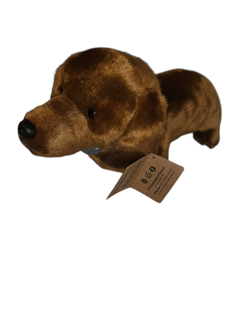 Demdaco Plush Brown Dachshund plush plushie new with tags